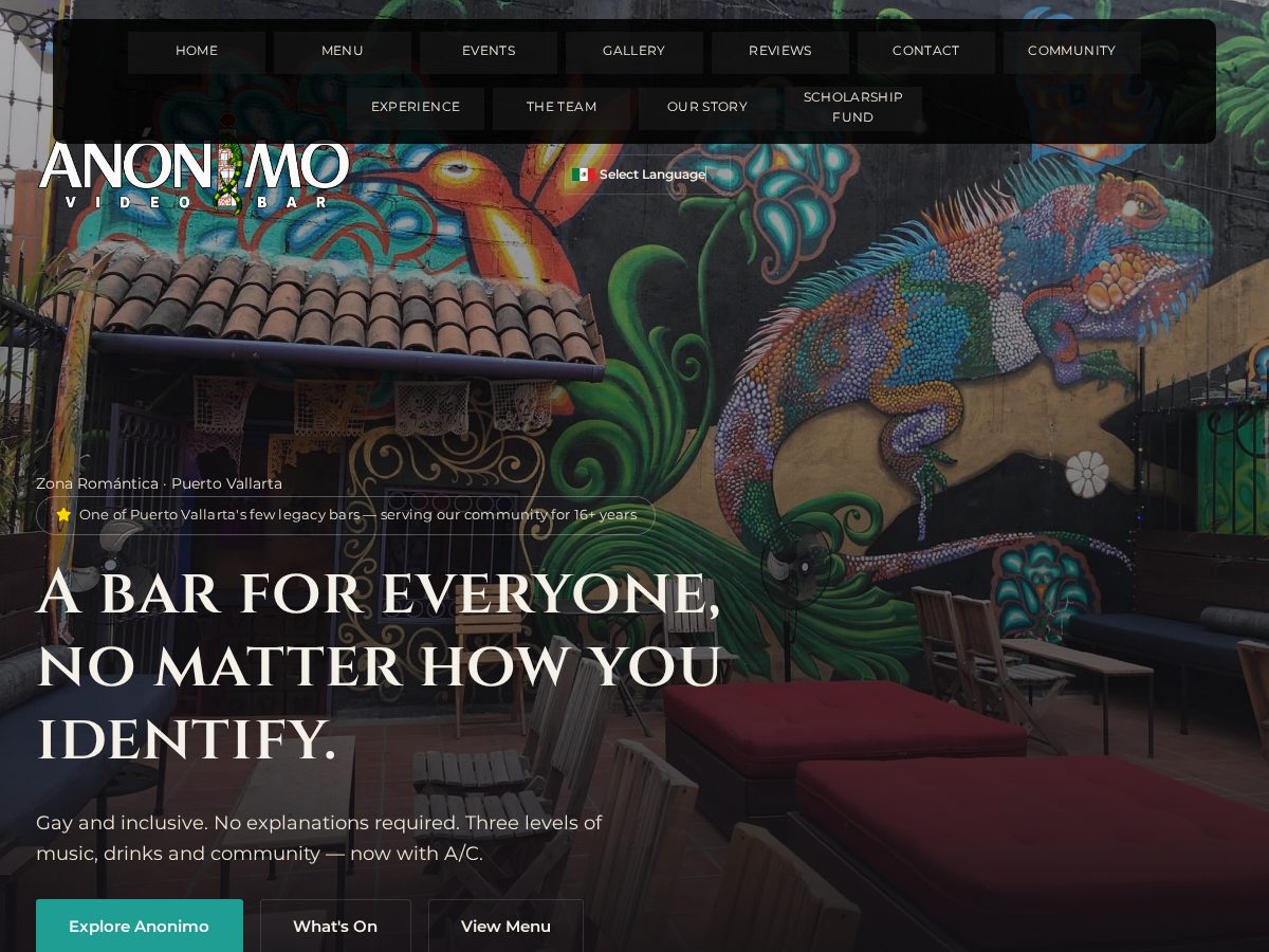 Landing-page snapshot of anonimovideobar.com