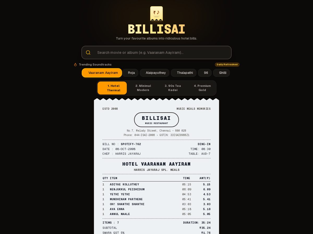 Landing-page snapshot of billisai.com