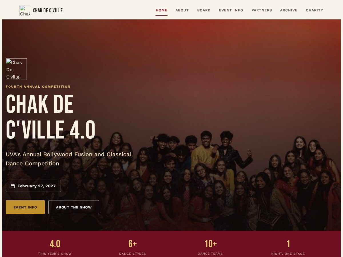Landing-page snapshot of chakdecville.org
