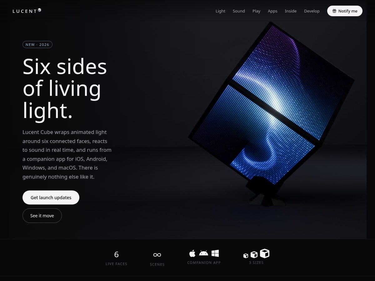 Landing-page snapshot of cubinarium.com