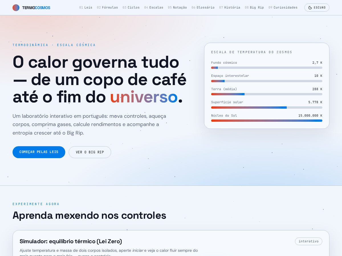 Landing-page snapshot of curiotherm.dev