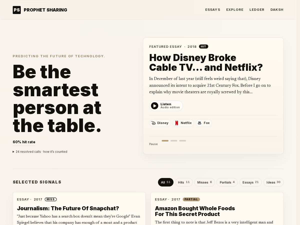 Landing-page snapshot of daksh.now