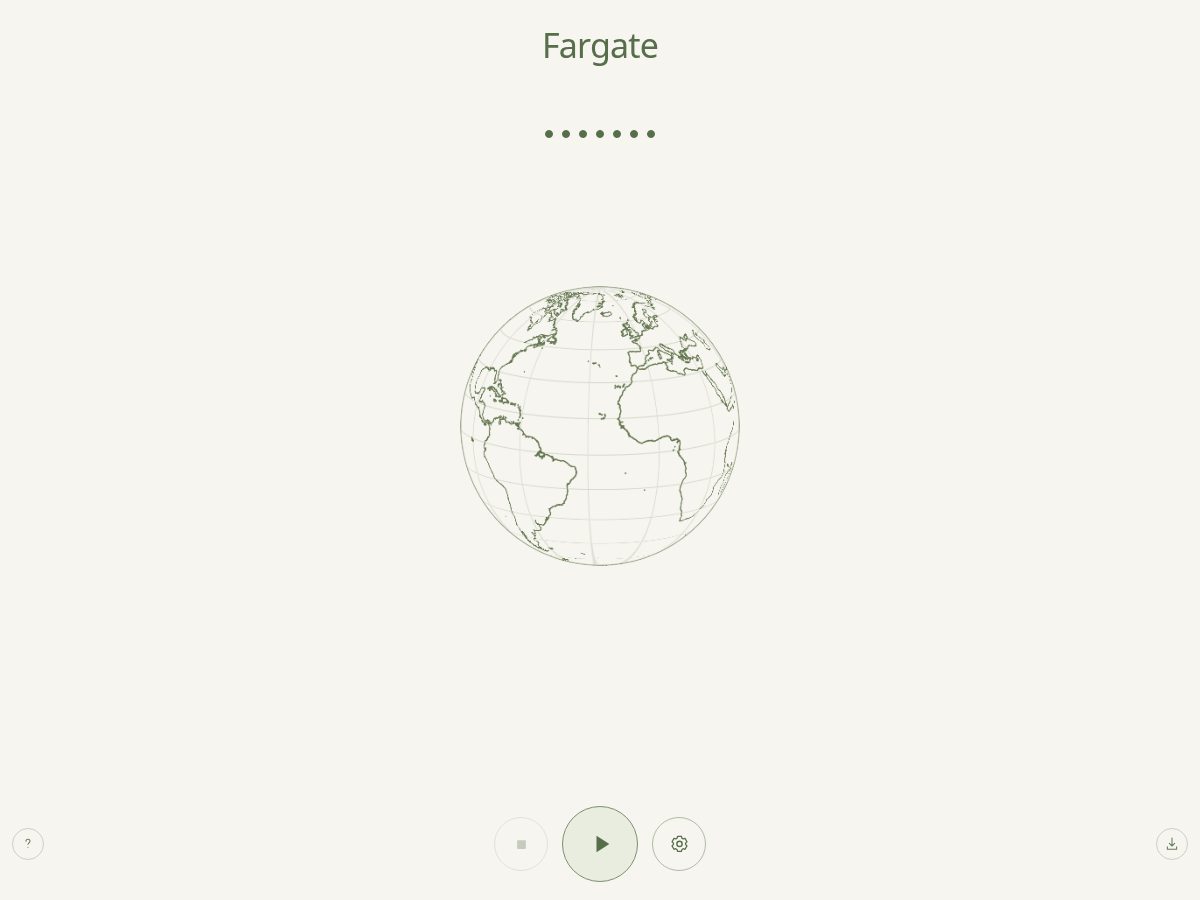 Landing-page snapshot of fargate.app
