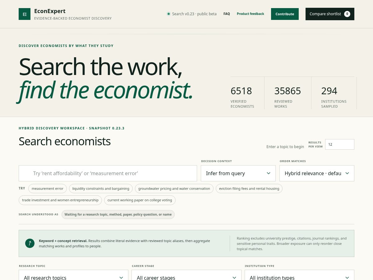 Landing-page snapshot of findeconexpert.com