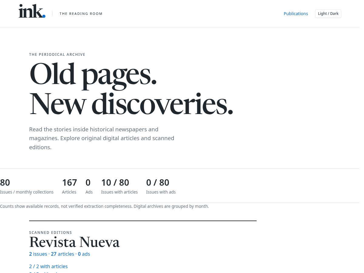 Landing-page snapshot of inkstory.org