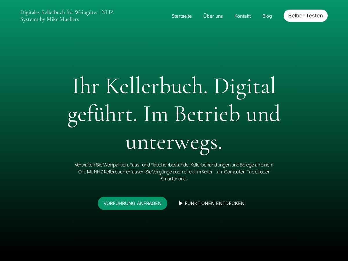 Landing-page snapshot of kellerbuch.com