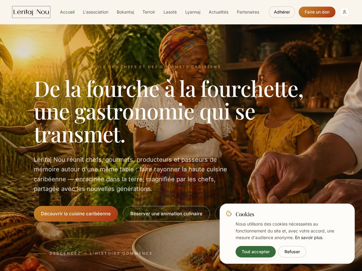 Landing-page snapshot of leritajnou.com