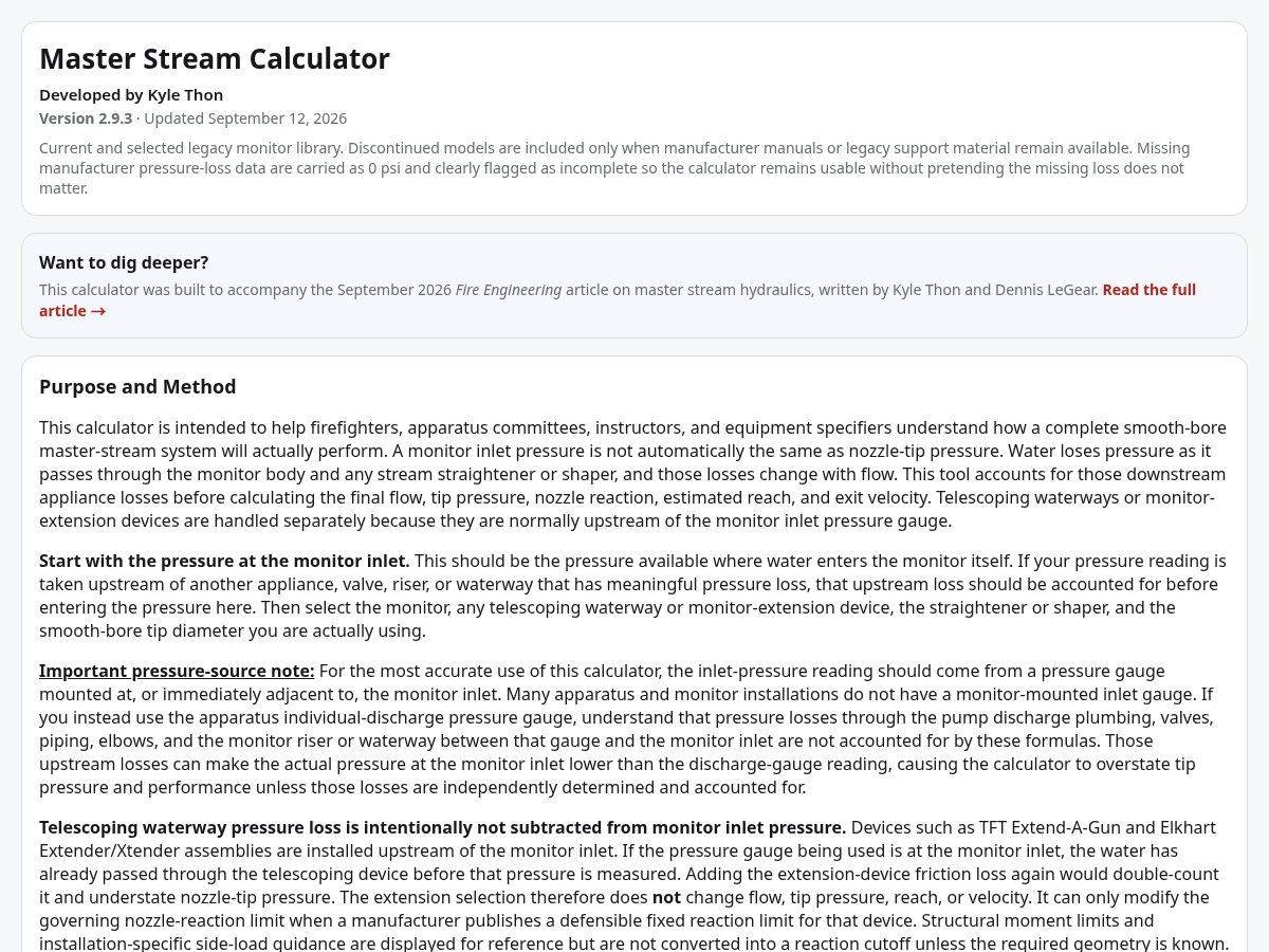 Landing-page snapshot of masterstreamcalculator.com