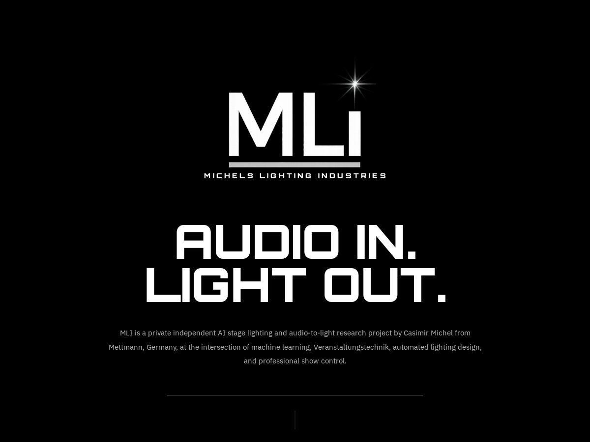 Landing-page snapshot of mli-research.com