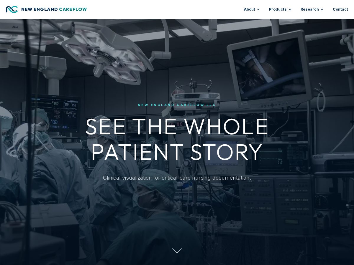 Landing-page snapshot of newenglandcareflow.org