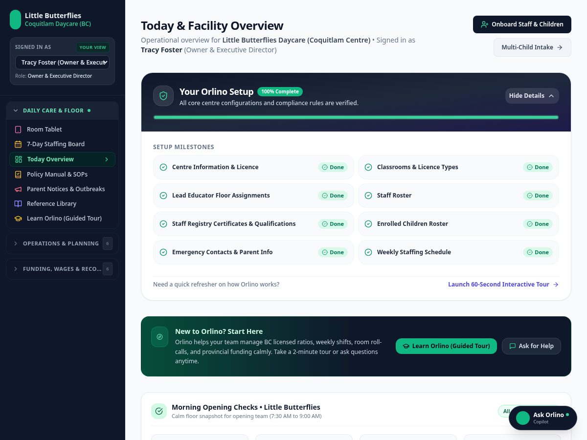 Landing-page snapshot of orlino.app