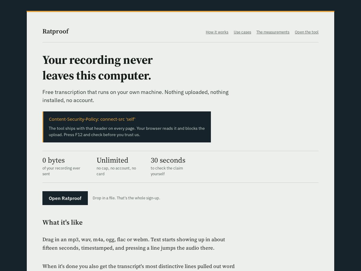 Landing-page snapshot of ratproof.app