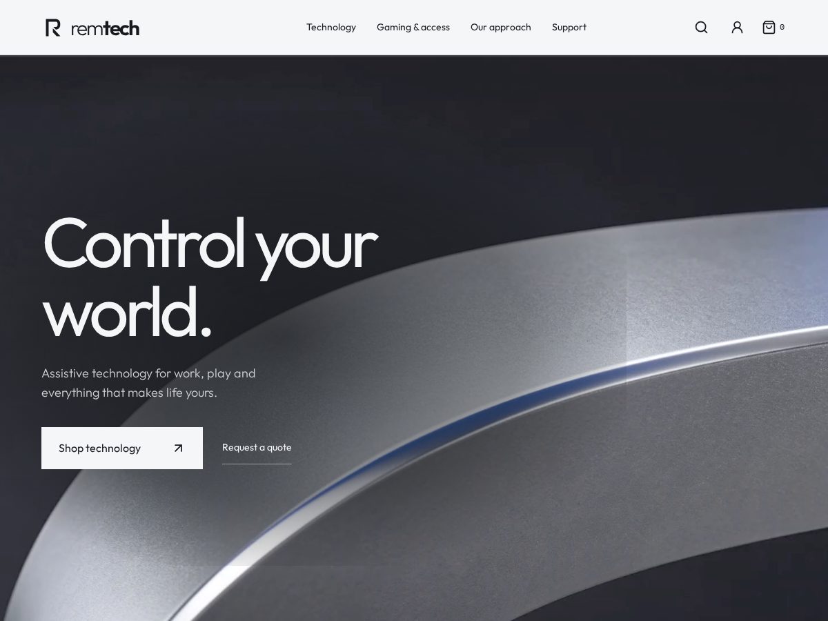 Landing-page snapshot of remtechnology.net