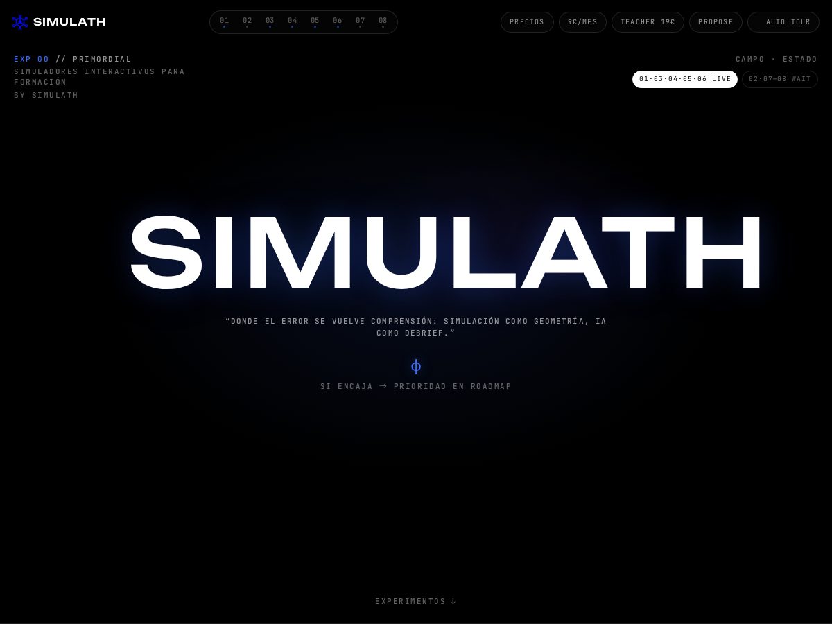 Landing-page snapshot of simulath.com