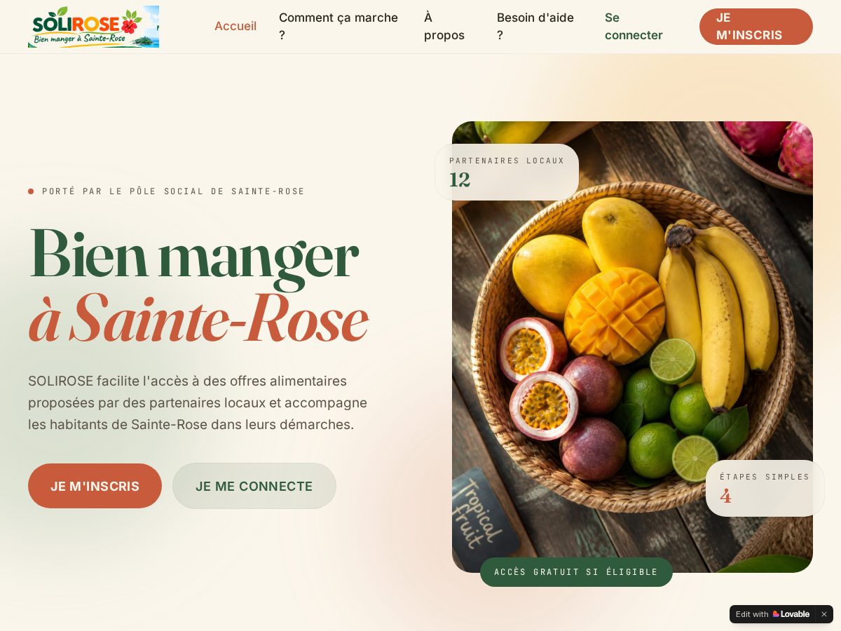 Landing-page snapshot of soliroseconnect.app
