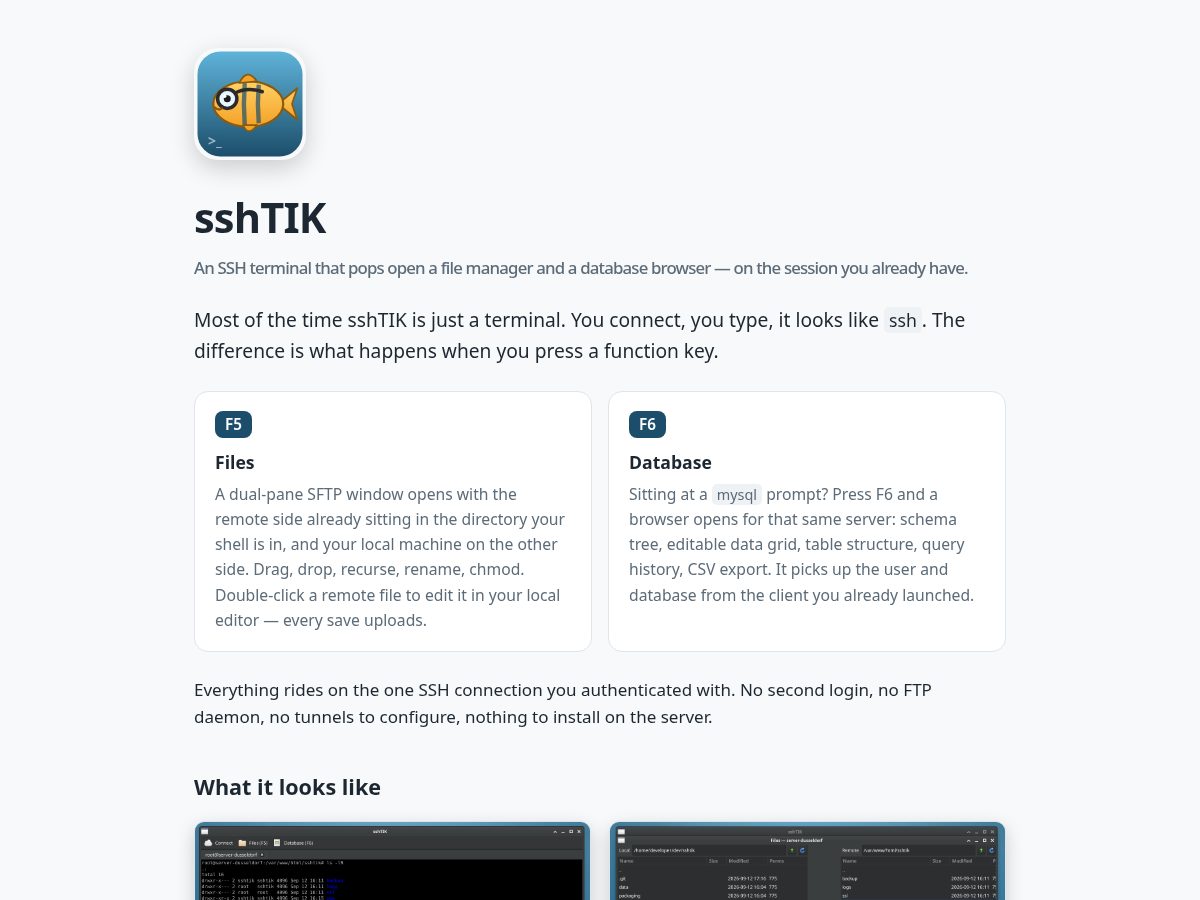 Landing-page snapshot of sshtik.com