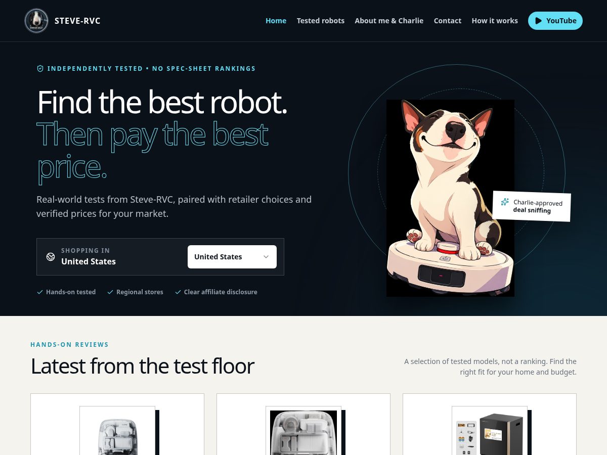 Landing-page snapshot of stevervc.com