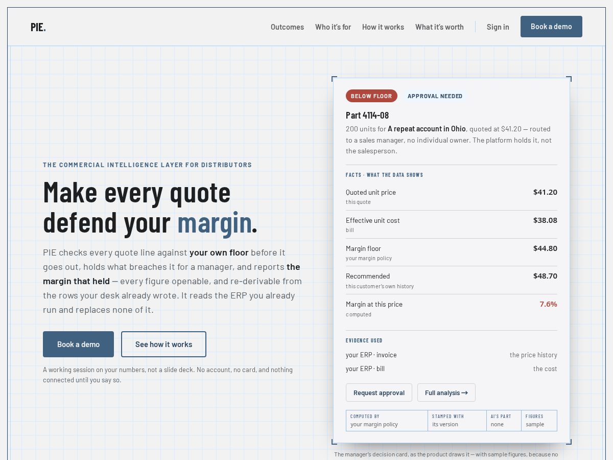 Landing-page snapshot of syncpie.com