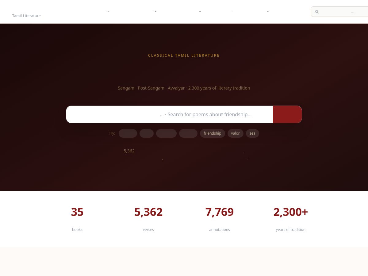 Landing-page snapshot of tamilit.com