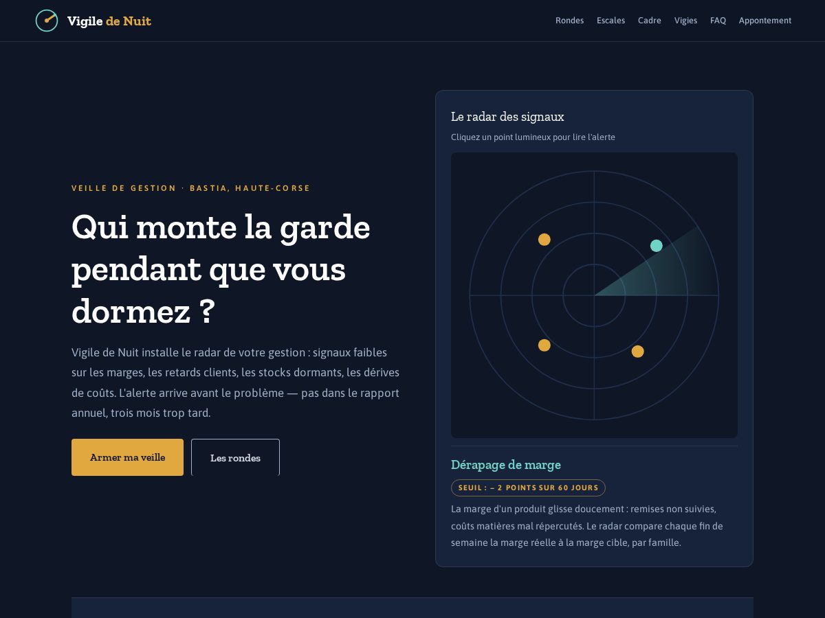 Landing-page snapshot of vigiledenuit.live