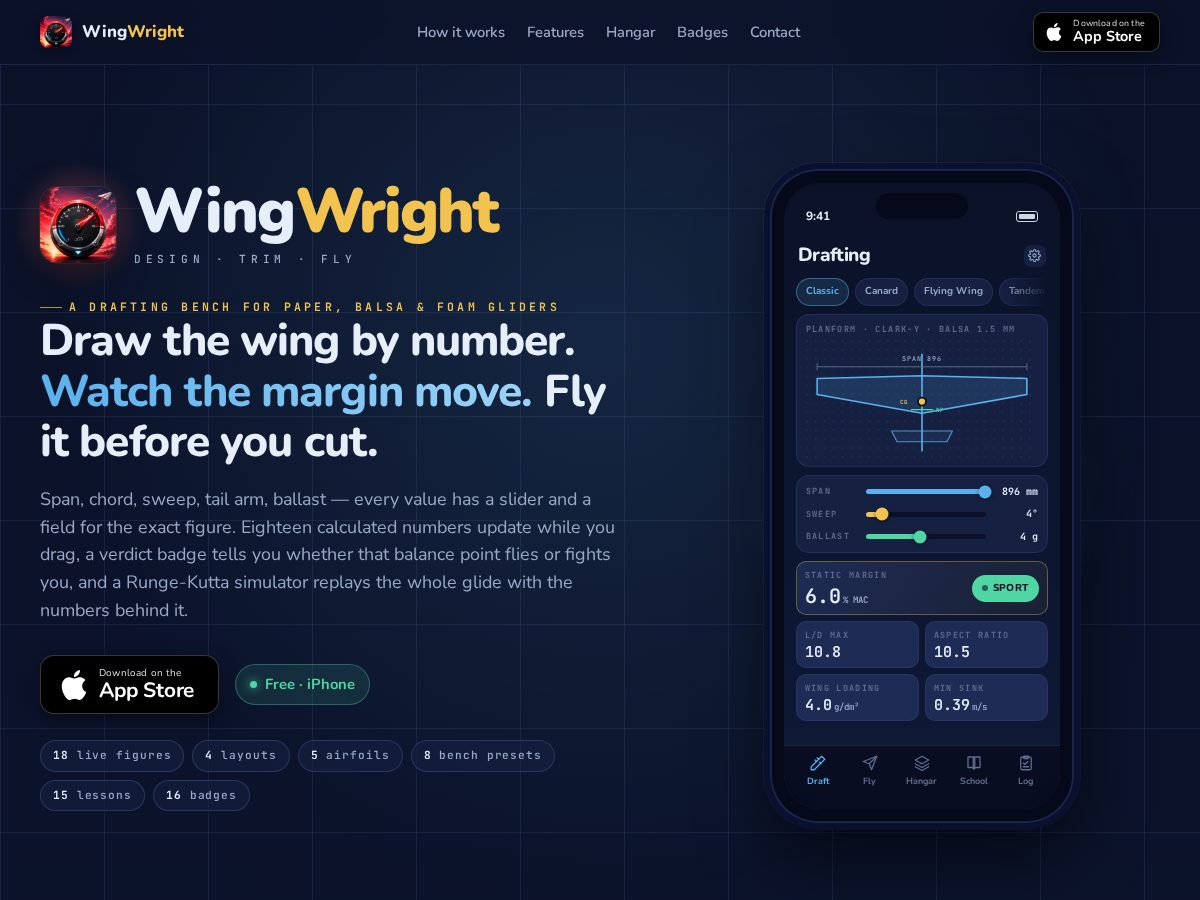 Landing-page snapshot of wingwright.click