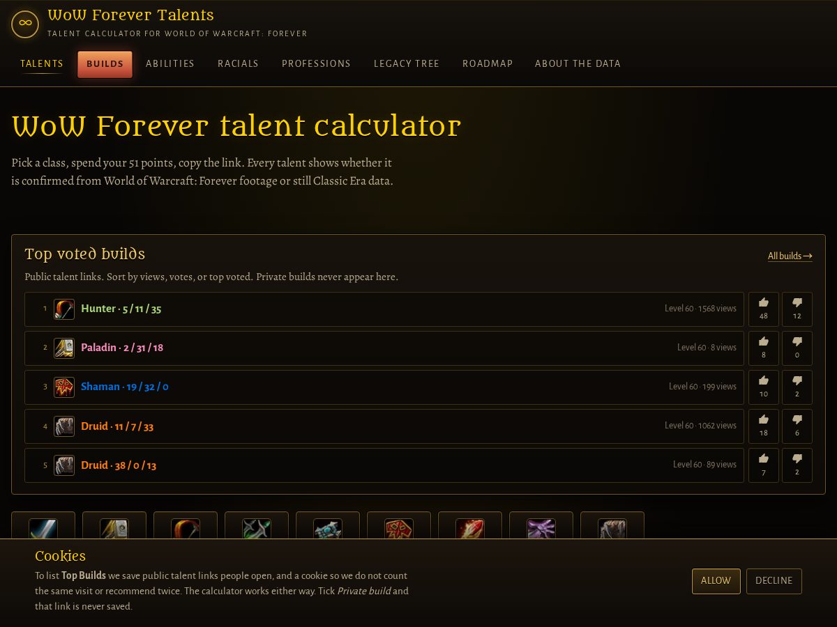 Landing-page snapshot of wowforevertalents.com