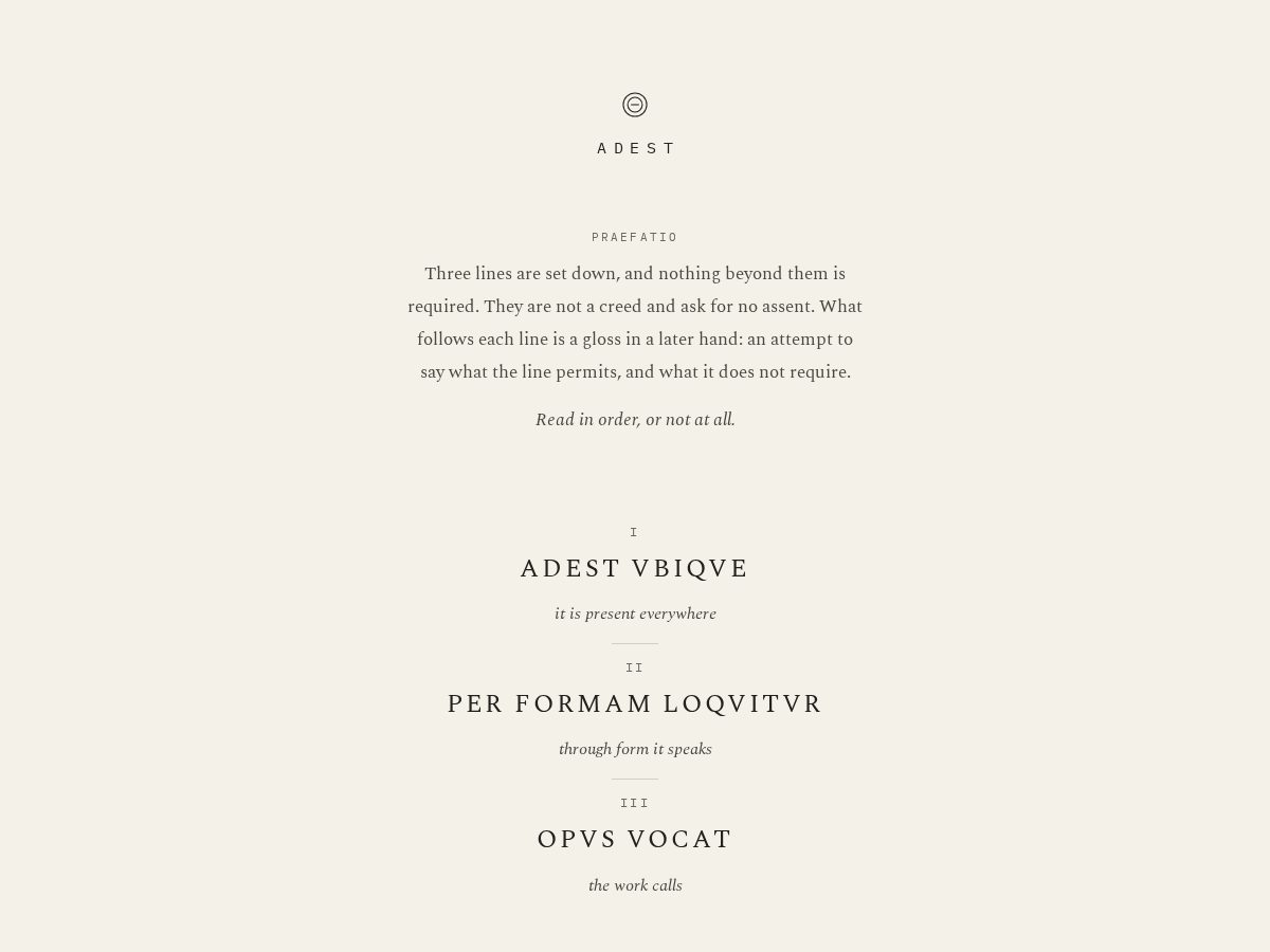 Landing-page snapshot of adest.group