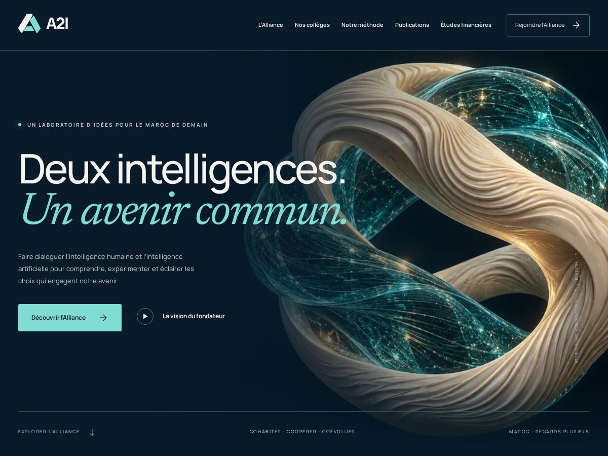 Landing-page snapshot of alliance2i.com