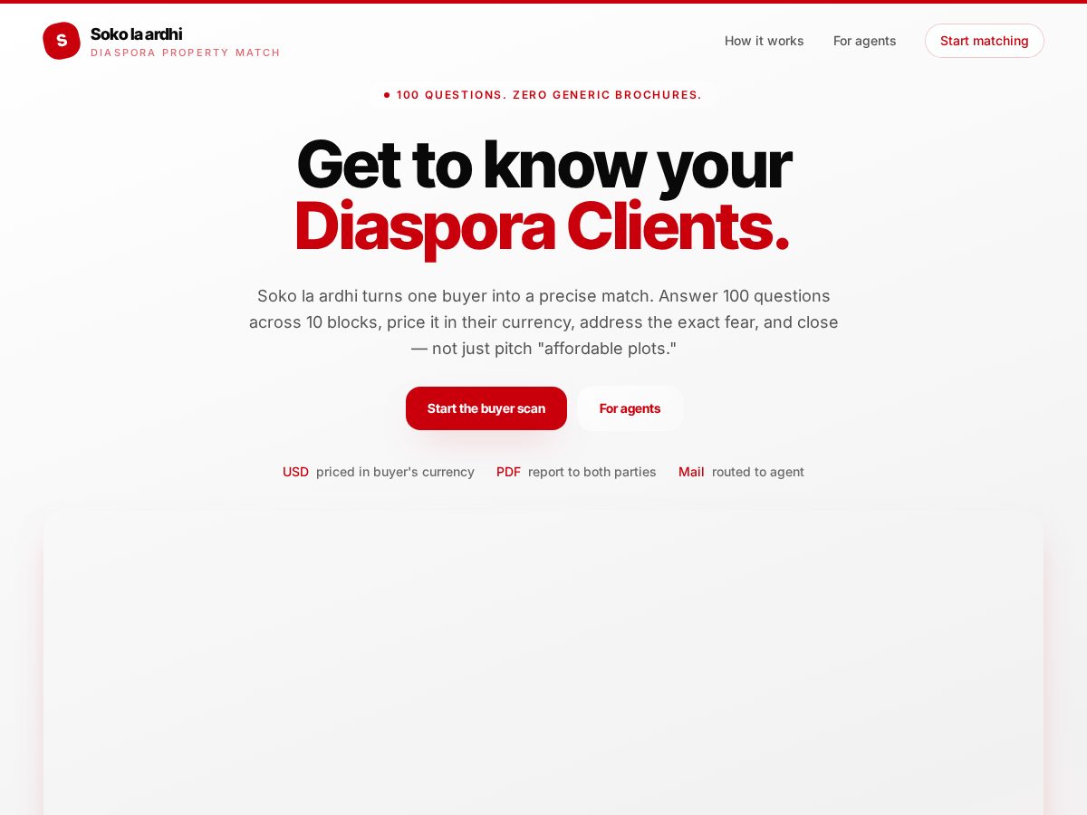Landing-page snapshot of ardhisoko.com