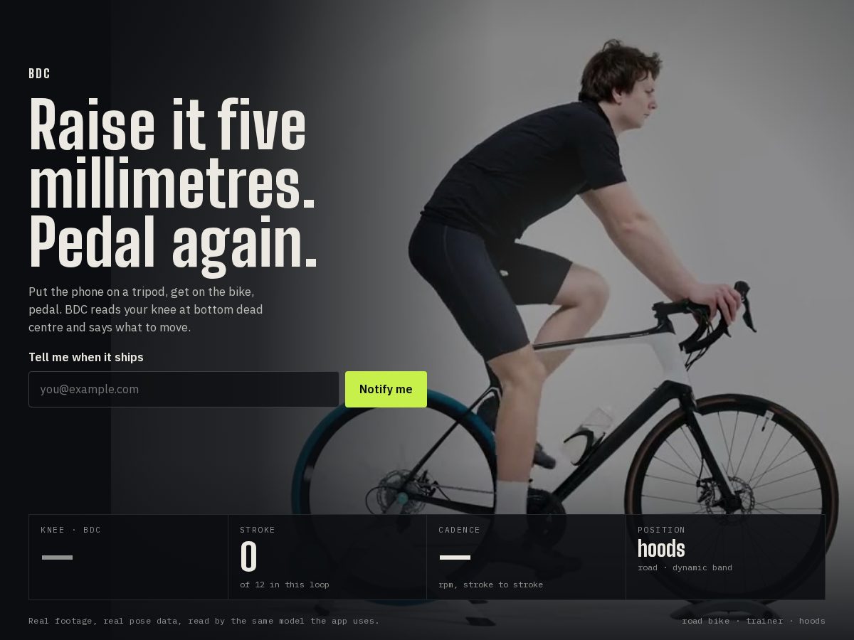 Landing-page snapshot of bdcfit.com