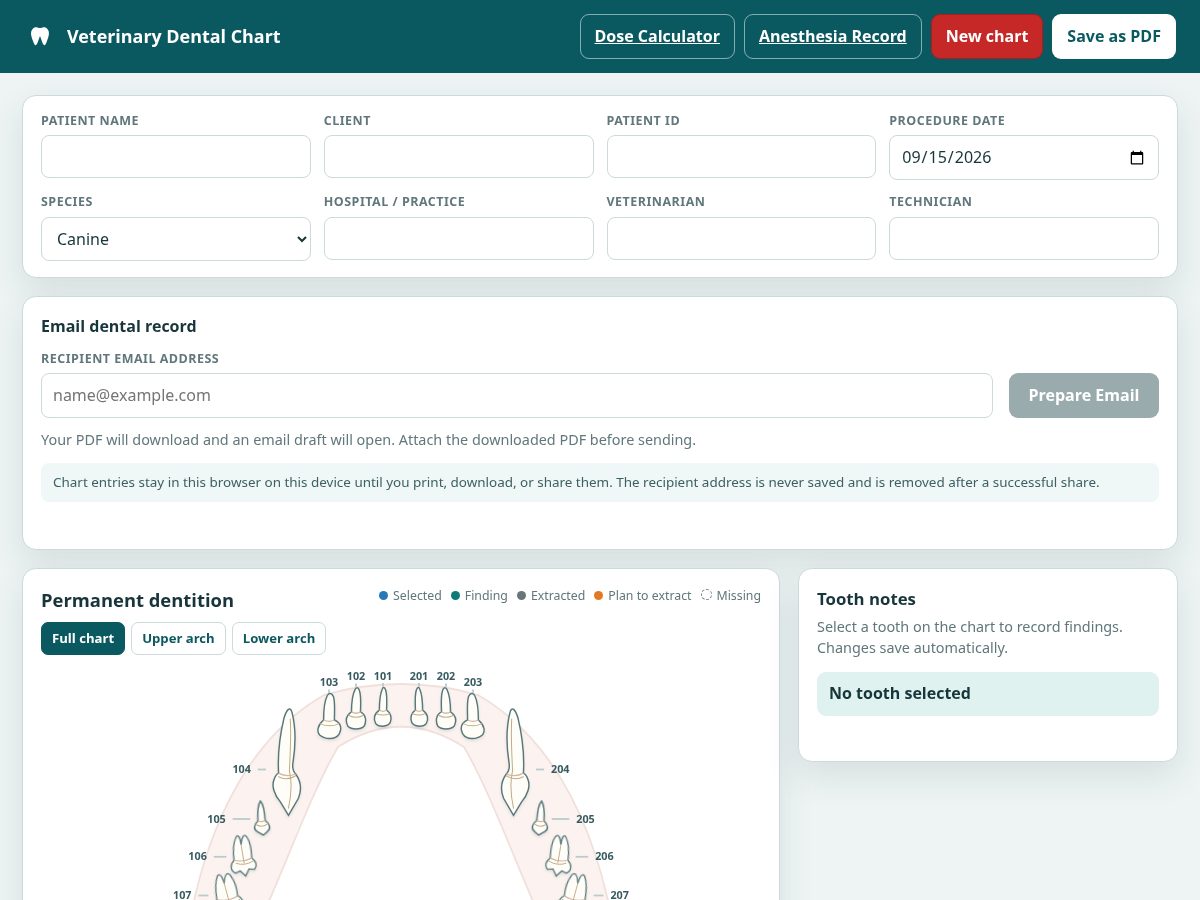 Landing-page snapshot of bettervetcharts.com