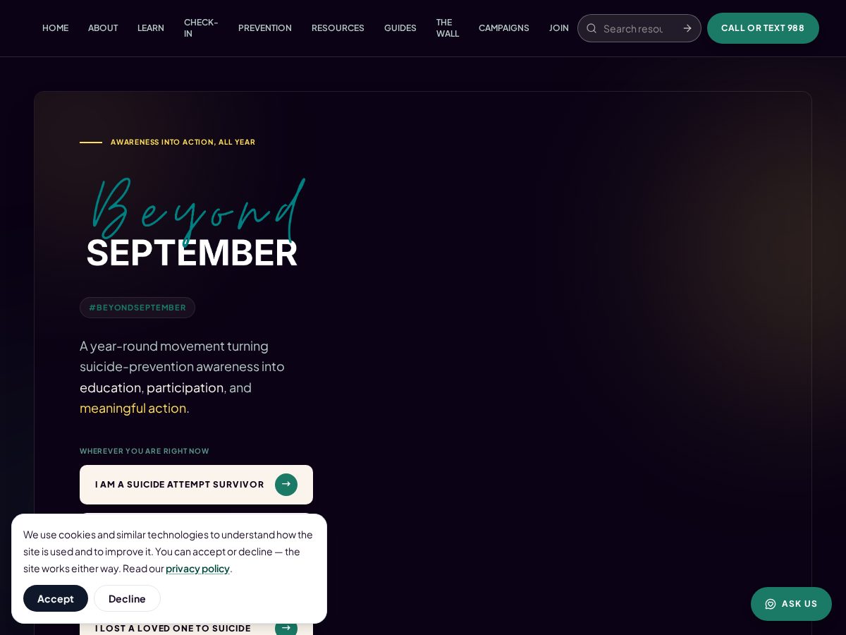 Landing-page snapshot of beyondseptember.com