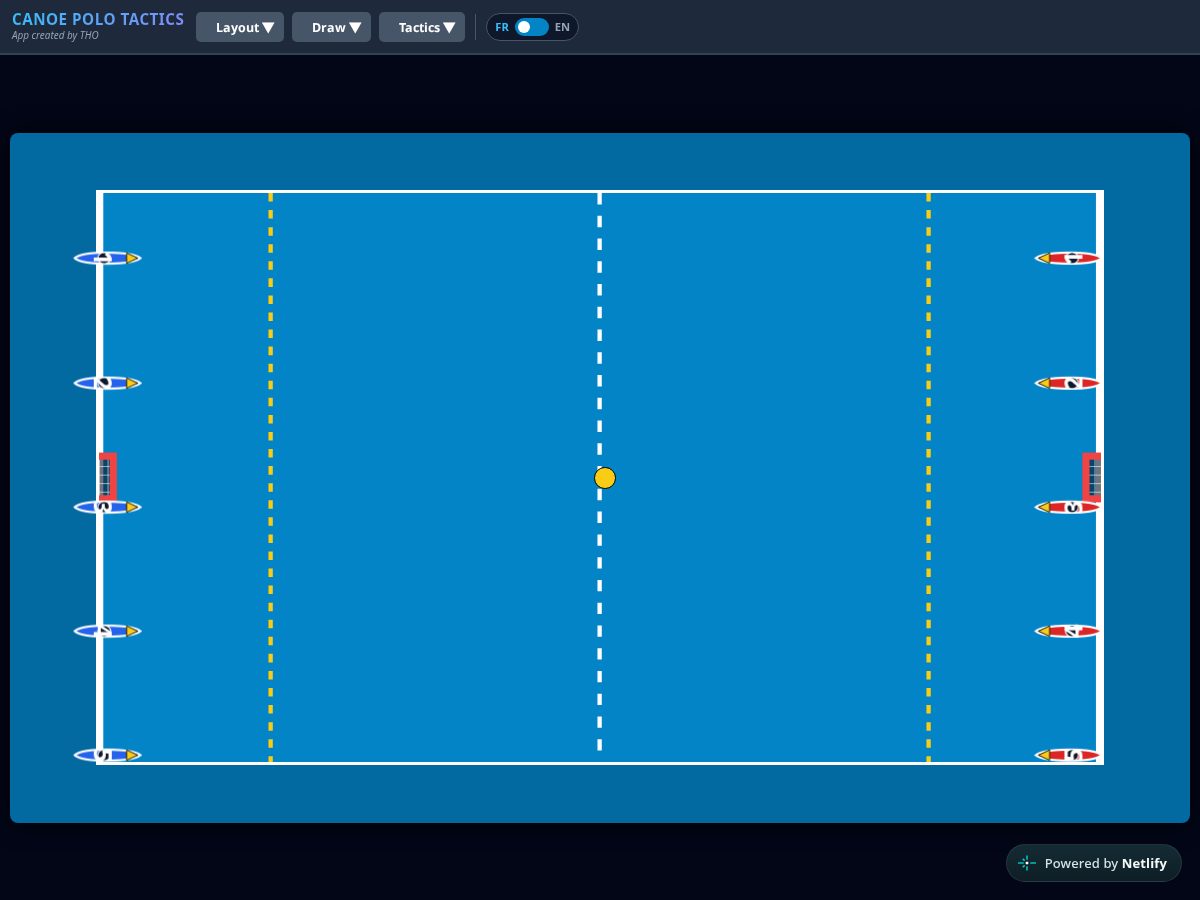 Landing-page snapshot of canoe-polo-tactics.com
