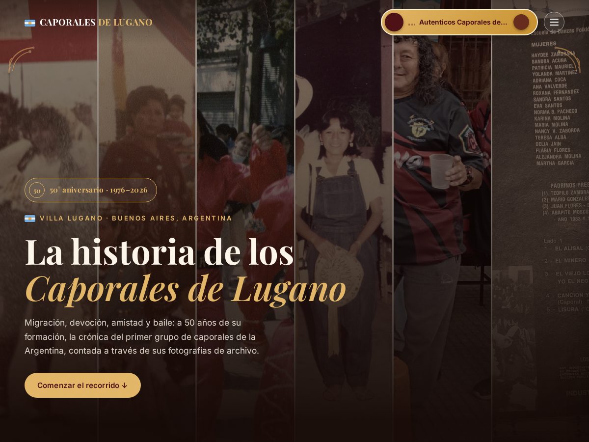 Landing-page snapshot of caporalesdelugano.com