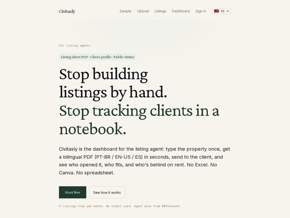 Landing-page snapshot of civitasly.com