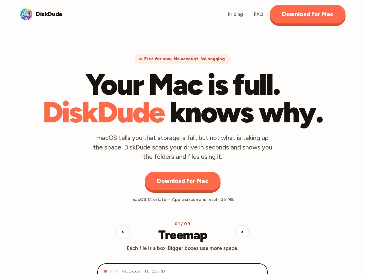 Landing-page snapshot of disk-dude.com