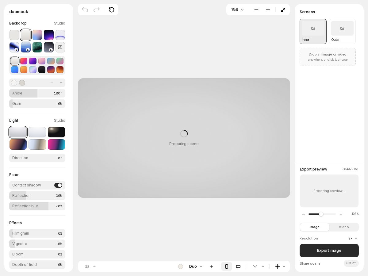 Landing-page snapshot of duomock.com