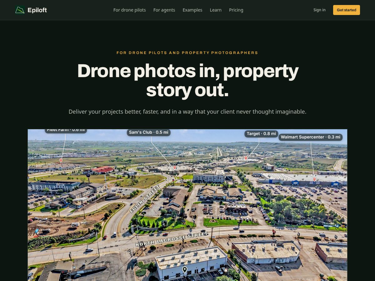 Landing-page snapshot of epiloft.com