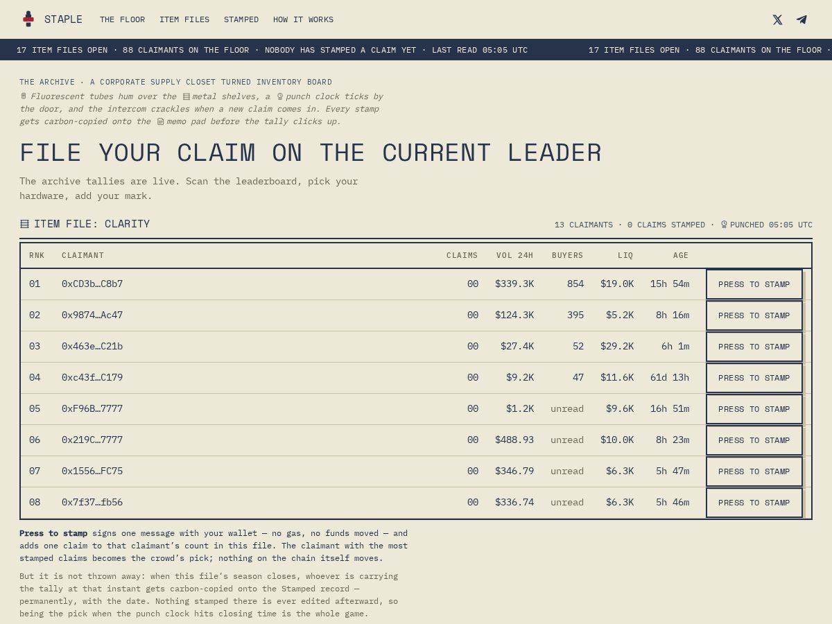 Landing-page snapshot of filewithstaple.xyz