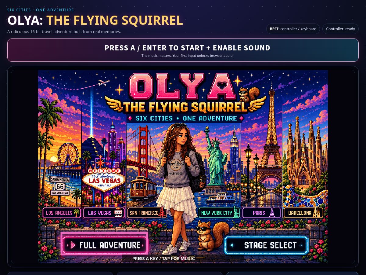 Landing-page snapshot of flyingsquirrel.site
