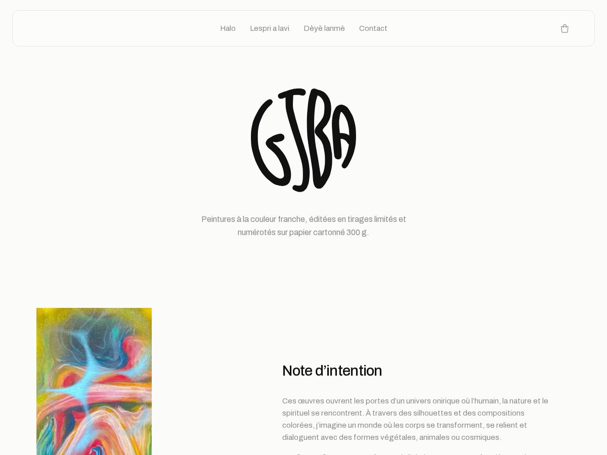 Landing-page snapshot of gabriellejba.com
