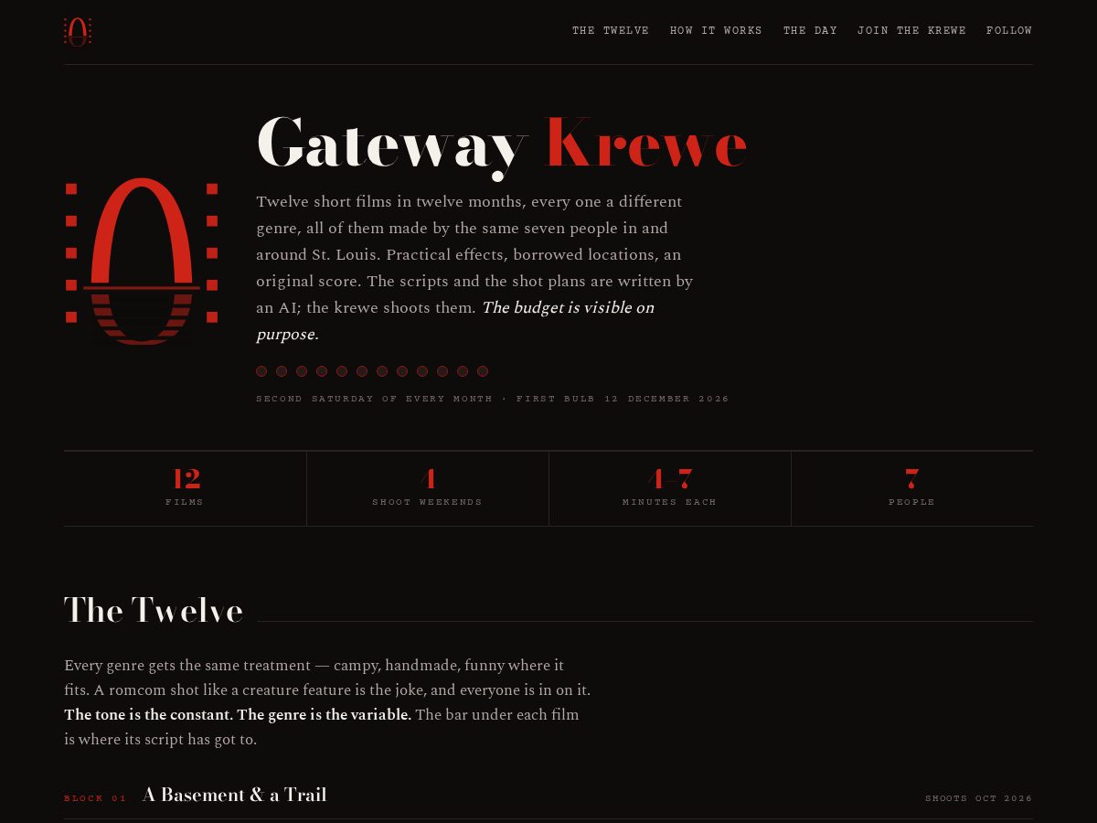 Landing-page snapshot of gatewaykrewe.com