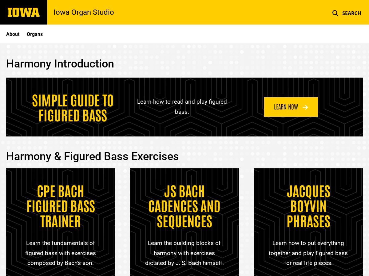 Landing-page snapshot of iowaharmonylab.com