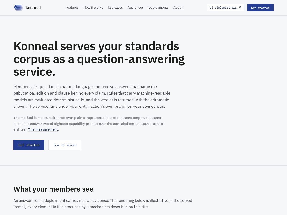 Landing-page snapshot of konneal.org