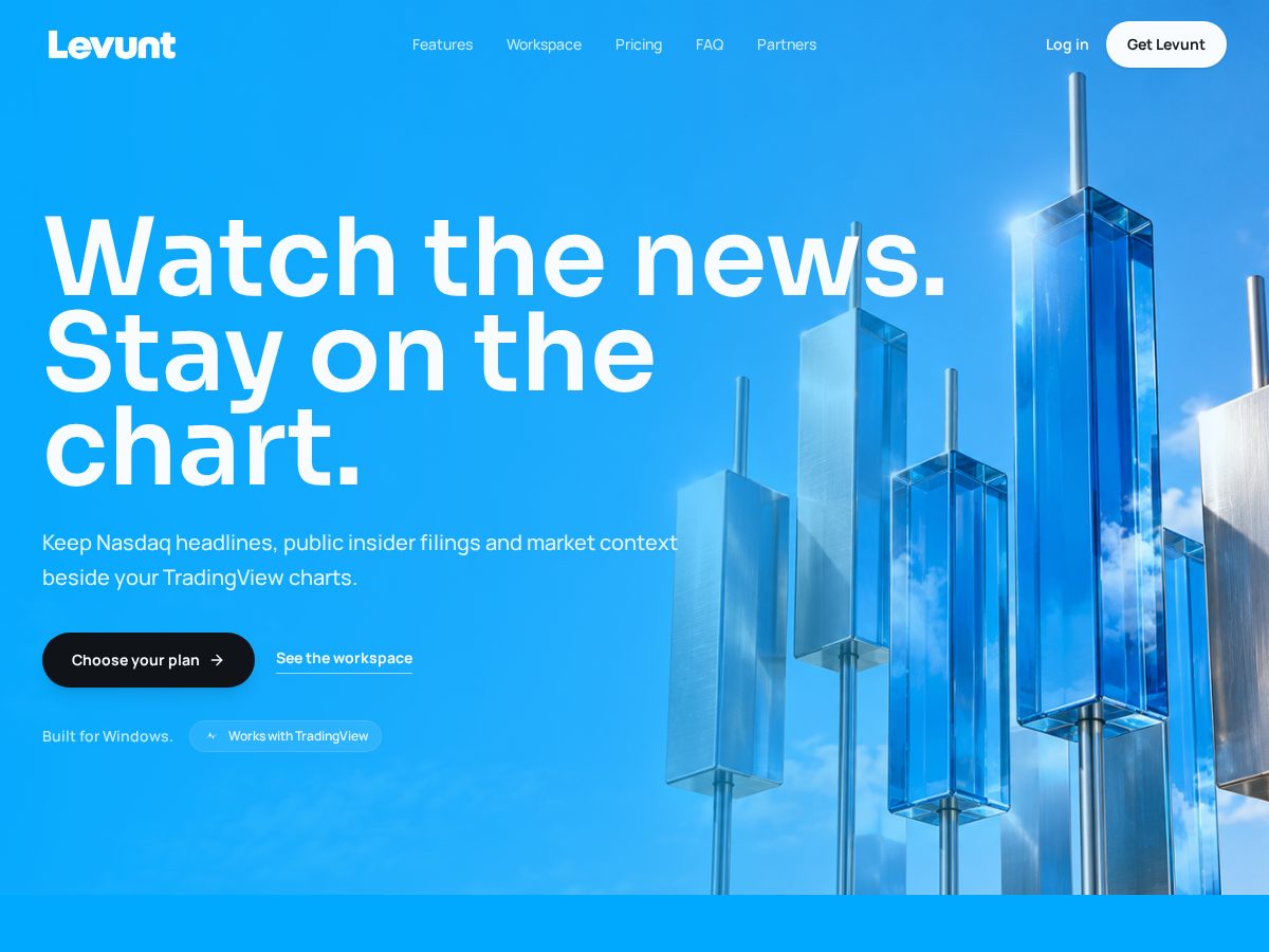 Landing-page snapshot of levunt.com