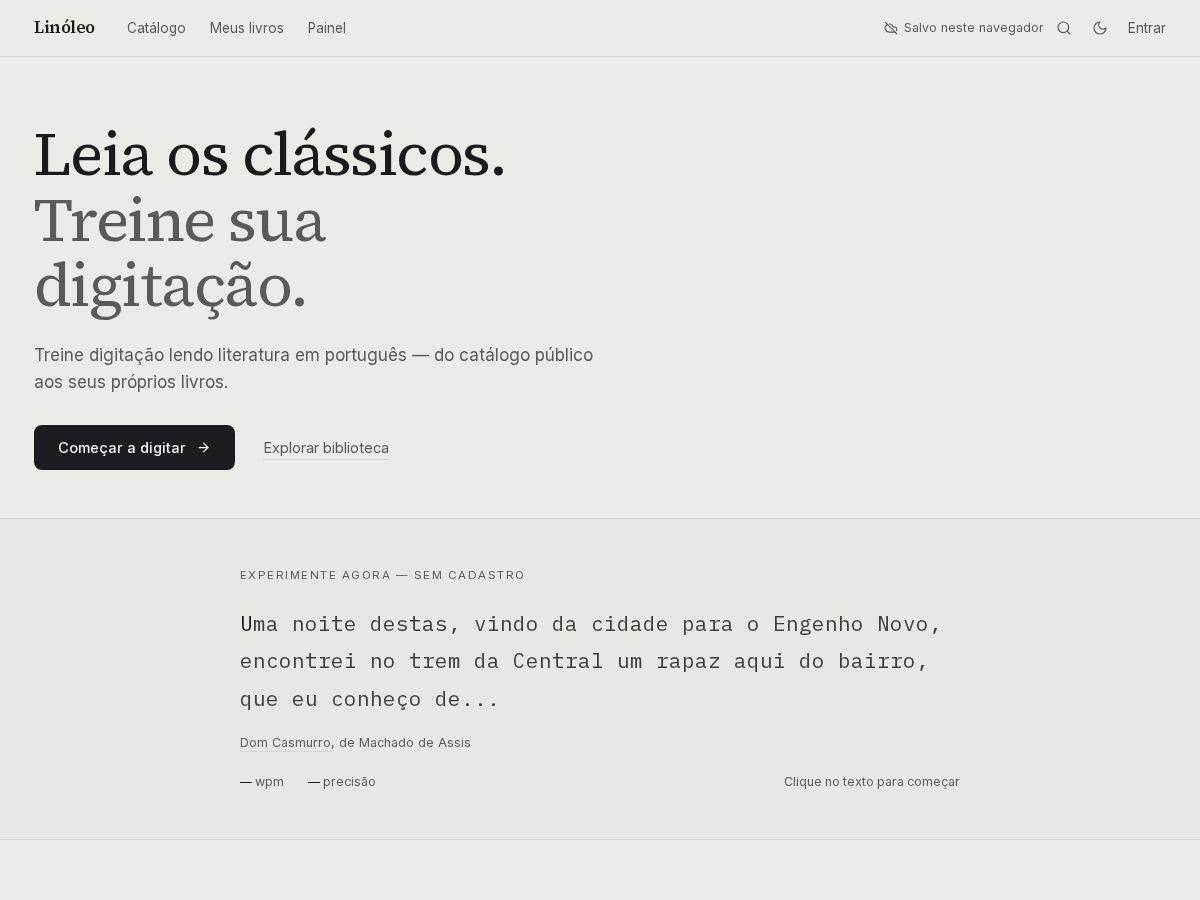 Landing-page snapshot of linoleo.org