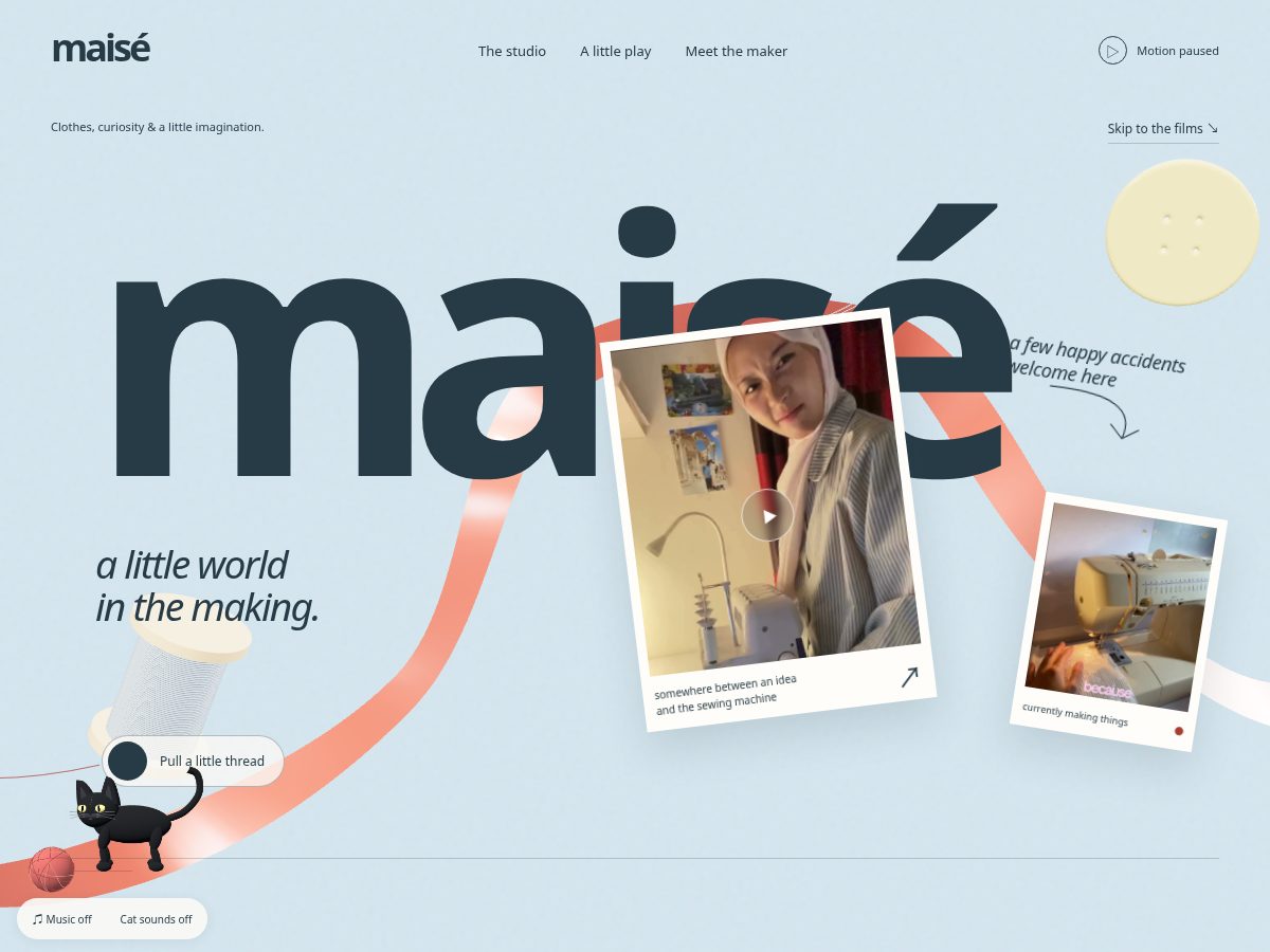 Landing-page snapshot of maiseee.com