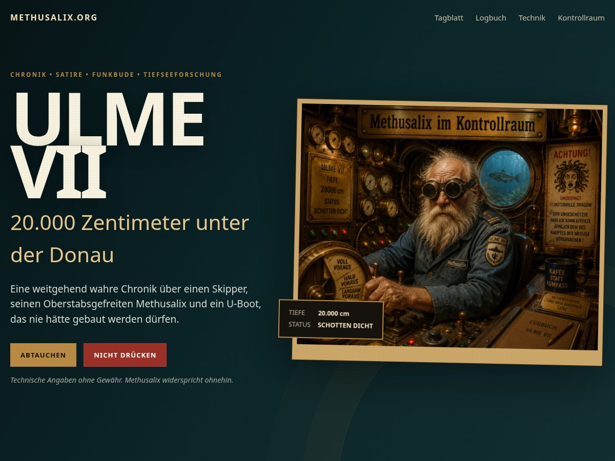 Landing-page snapshot of methusalix.org