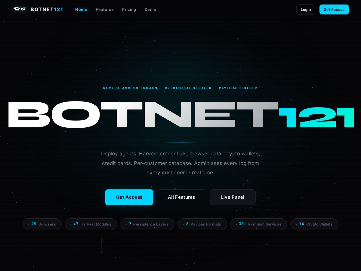 Landing-page snapshot of net121.site