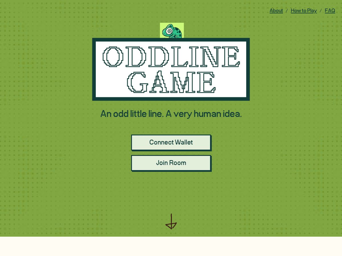 Landing-page snapshot of oddline.fun